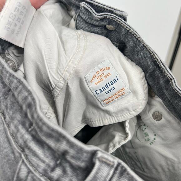 Closed High Waist Crop Flare Jeans Button Fly Gray - Picture 10 of 10